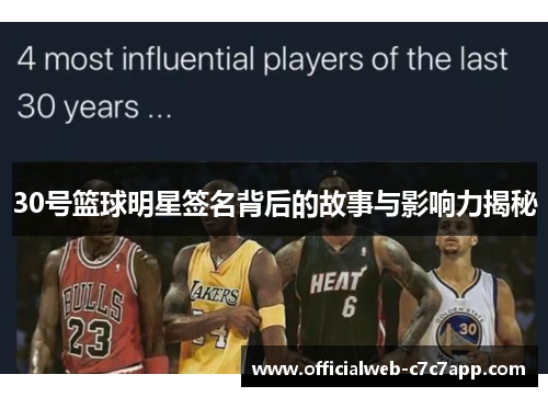 30号篮球明星签名背后的故事与影响力揭秘